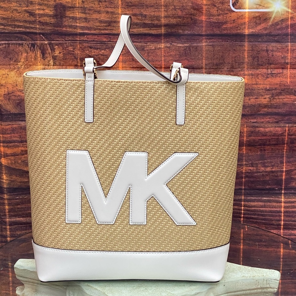 Michael Kors Straw Python Capsule Kelli LG Tote